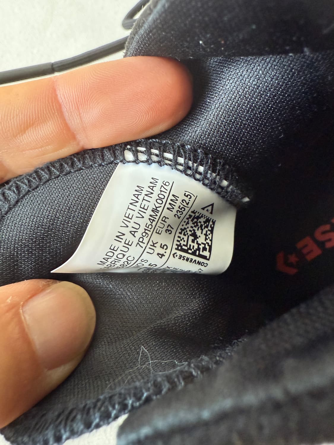 [235]컨버스(CONVERSE) 올블랙 스니커즈 상품이미지9