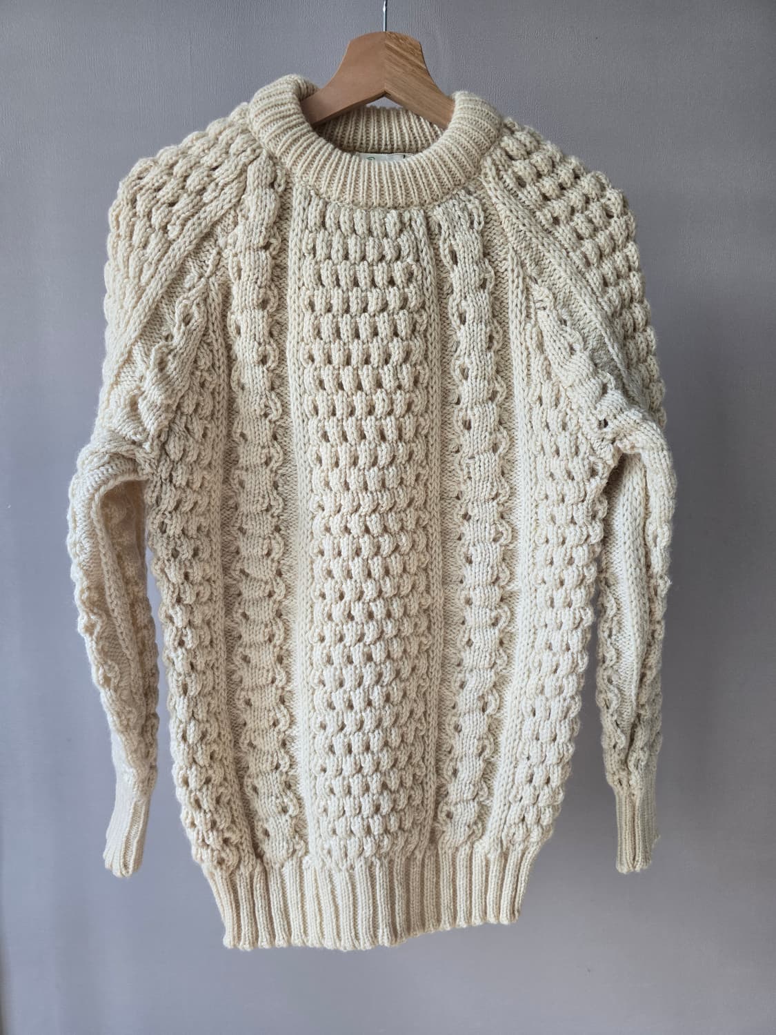 아일랜드 Quill Knit 100% 울 빈티지 니트 상품이미지1