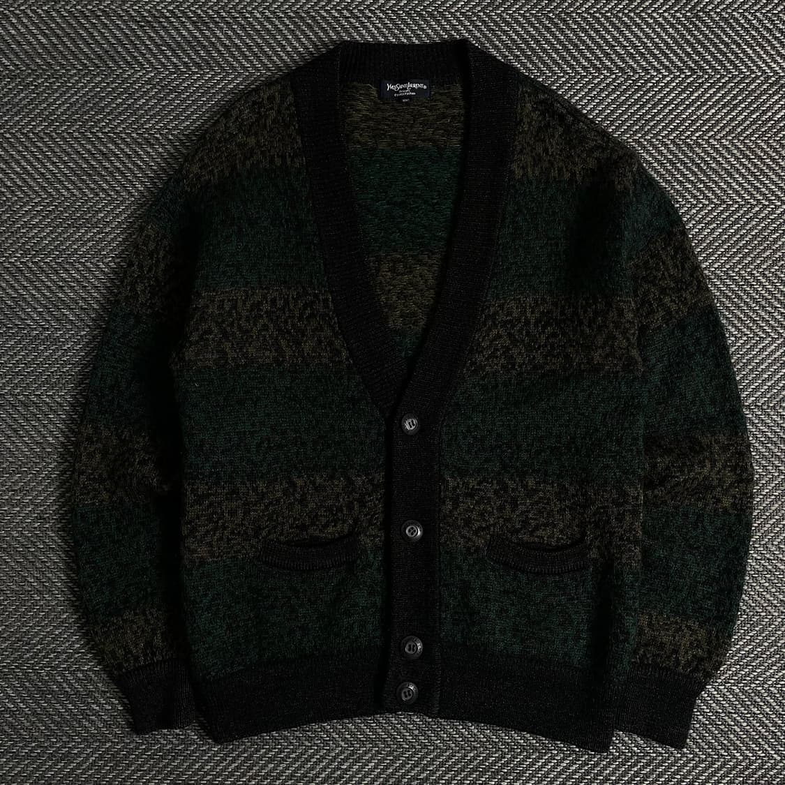 90s 입생로랑 아카이브 패턴 울 가디건y 3343 상품이미지2