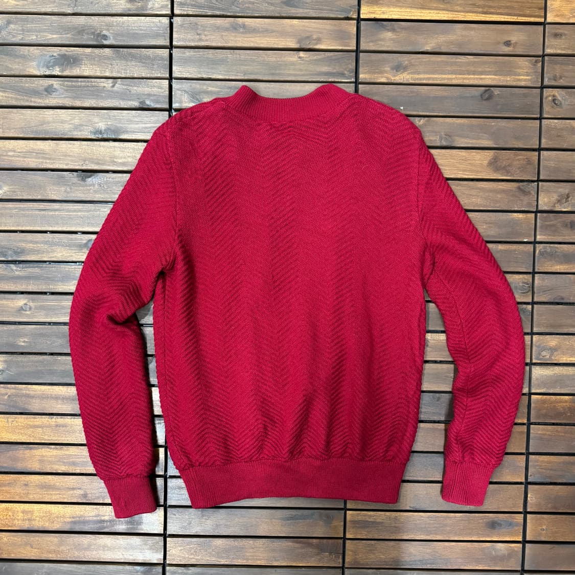 라코스테 블루종 타입 니트 집업 (S)   상품이미지3