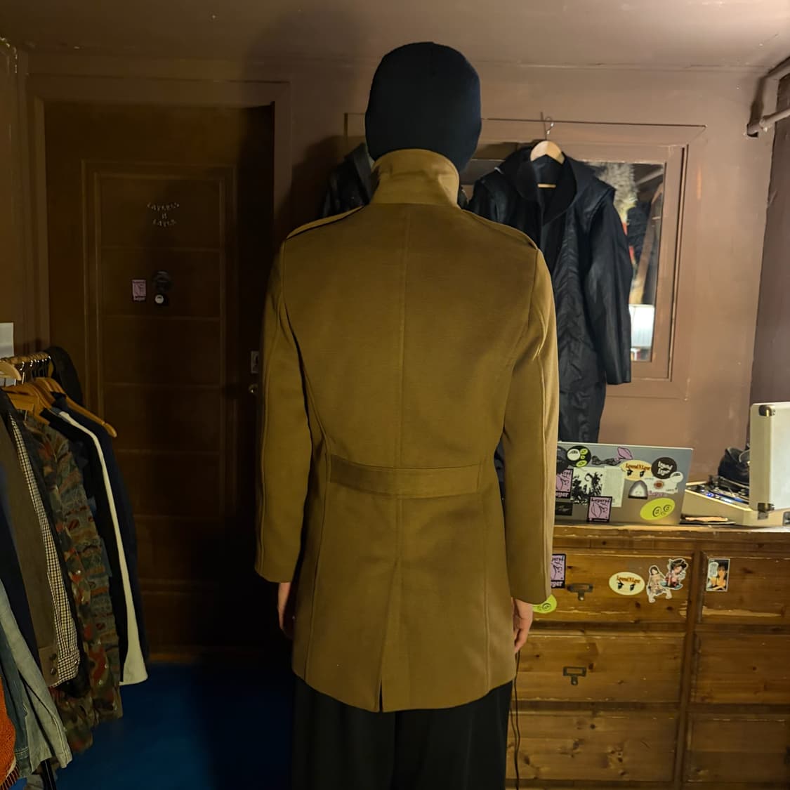 DSQUARED2 CONTRAST COLLAR MID COAT 상품이미지3