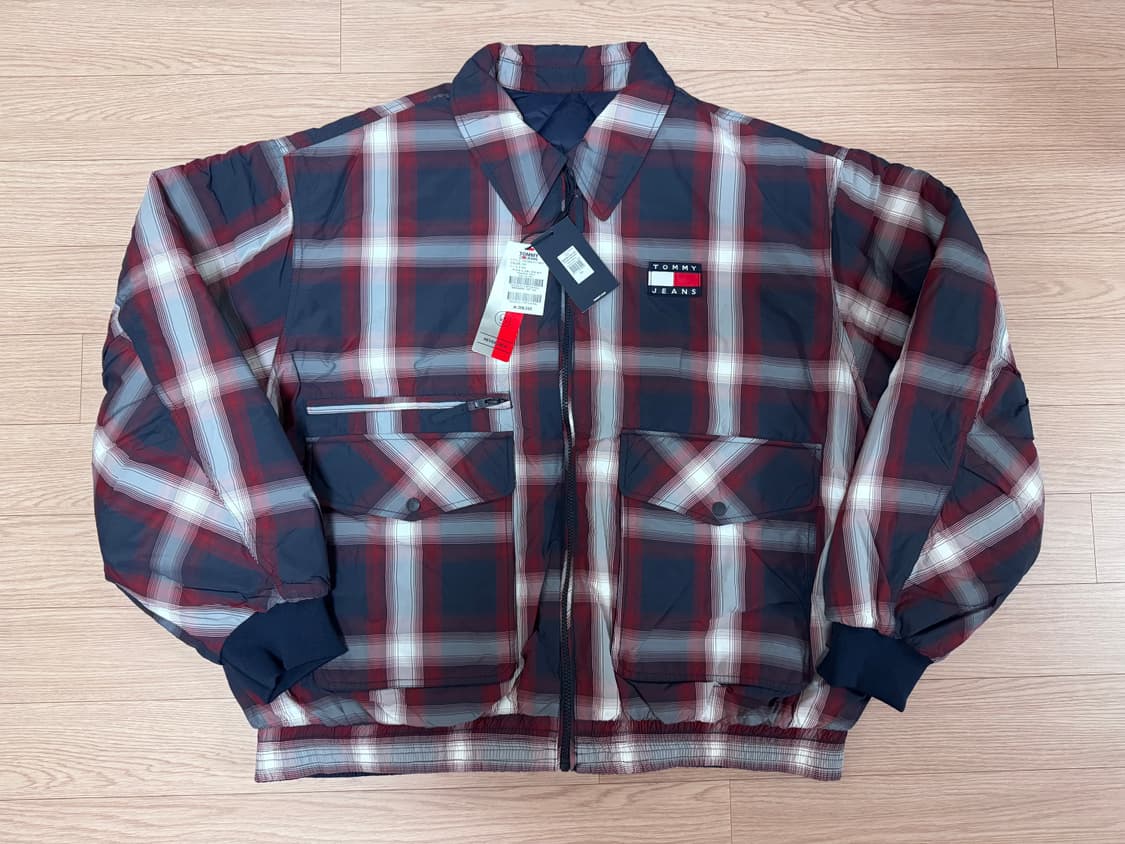 (새상품) 타미진스 리버시블 체크 헤링본 자켓 XXL 상품이미지1