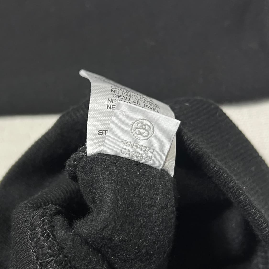 Stussy 새상품 코스모스 블랙 기모 후드티 상품이미지5