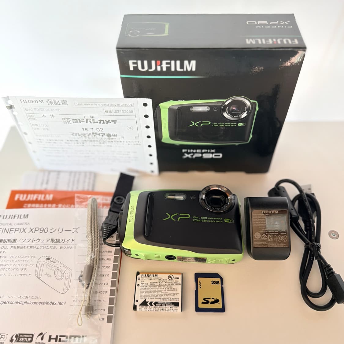 💚풀박스 미품 후지 파인픽스 XP90  라임그린💚빈티지디카 상품이미지8