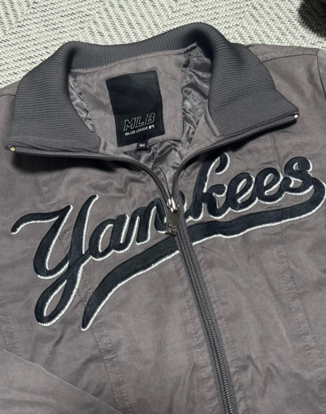 빈티지 엠엘비 초코 누빔 집업 상품이미지2