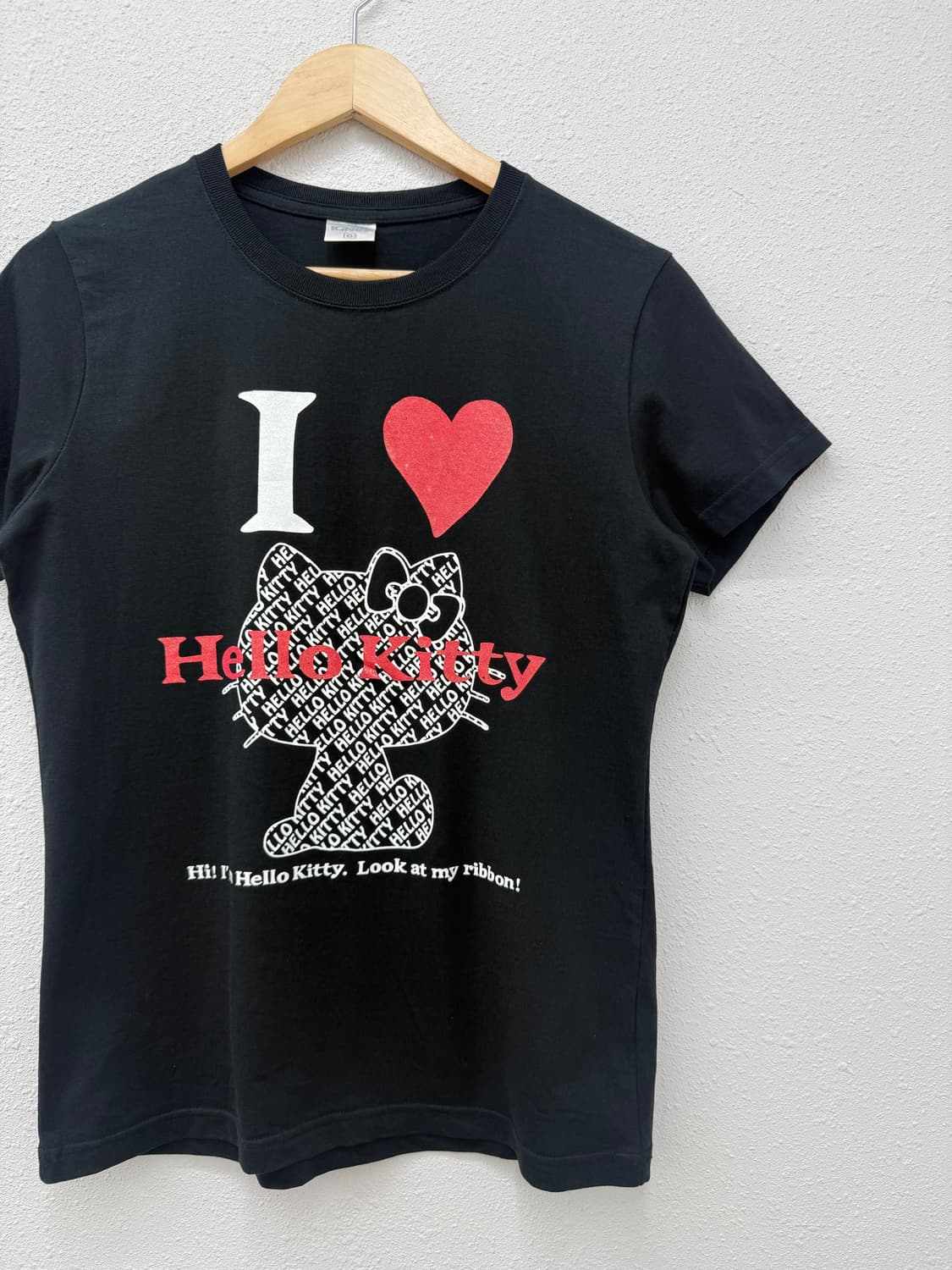 빈티지 IGNIO 헬로키티 블랙 반팔티 상품이미지2