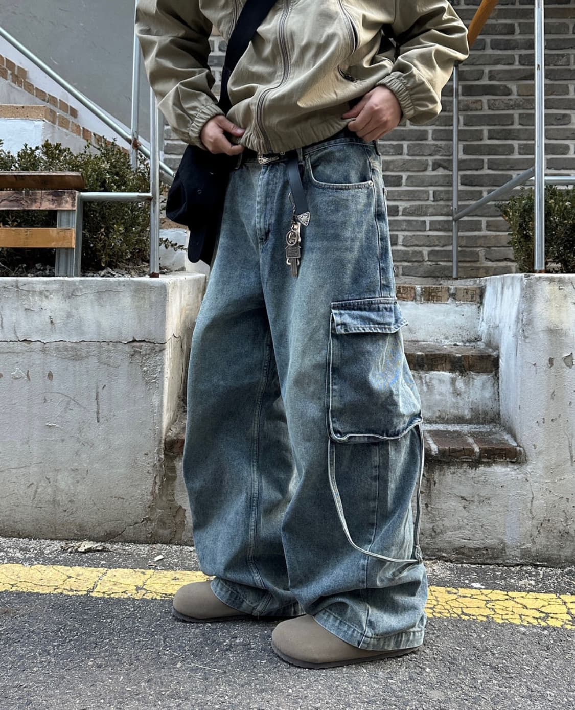 단 스튜디오 워크 브릿지 스트랩 데님 Blue 상품이미지1