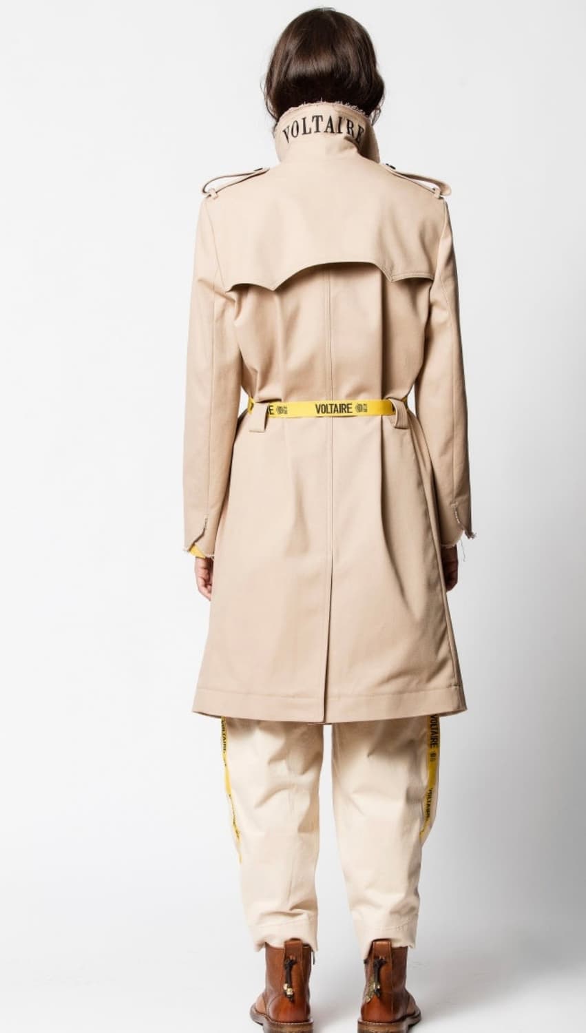 (정품)자딕앤볼테르 베이지 트렌치 코트 S  상품이미지5