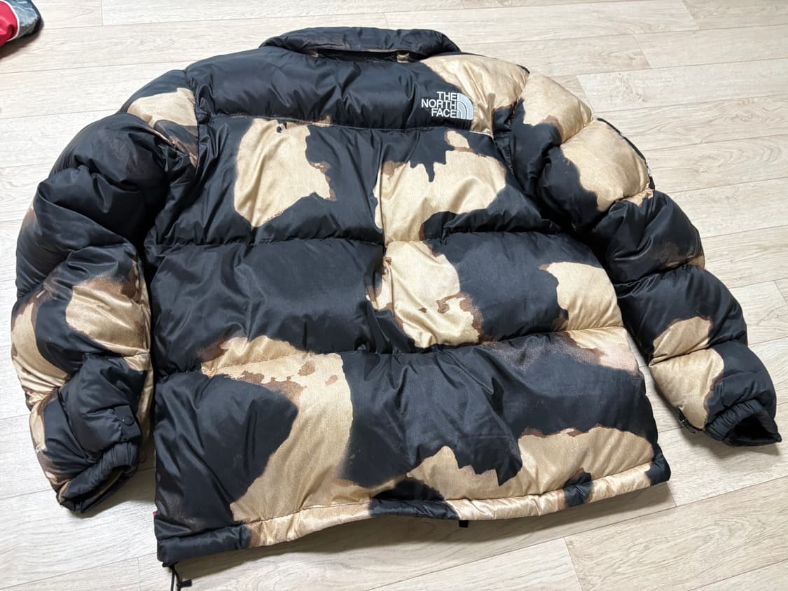 L)슈프림 노스페이스 슈노 블리치드 데님 프린트 눕시 블랙 상품이미지2