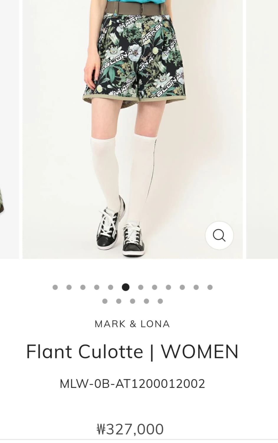 (새상품)마크앤로나 Flant Culotte 골프반바지 치마바지 상품이미지6