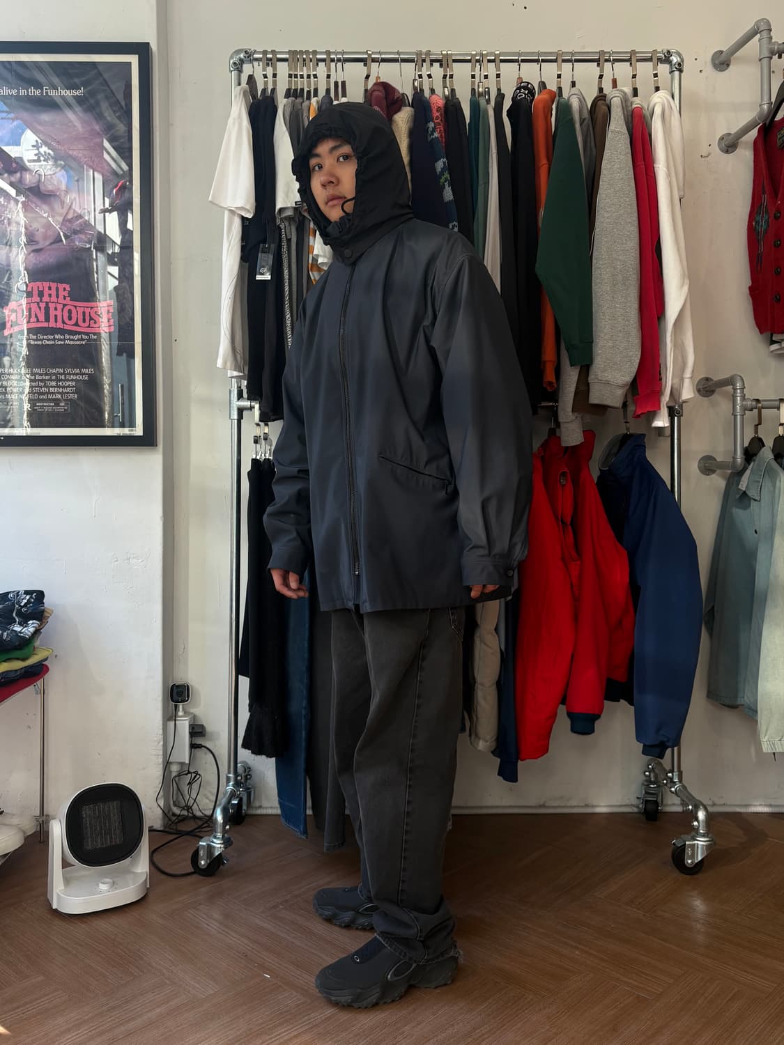 90s Emporio Armani 헤비 레인코트 상품이미지1