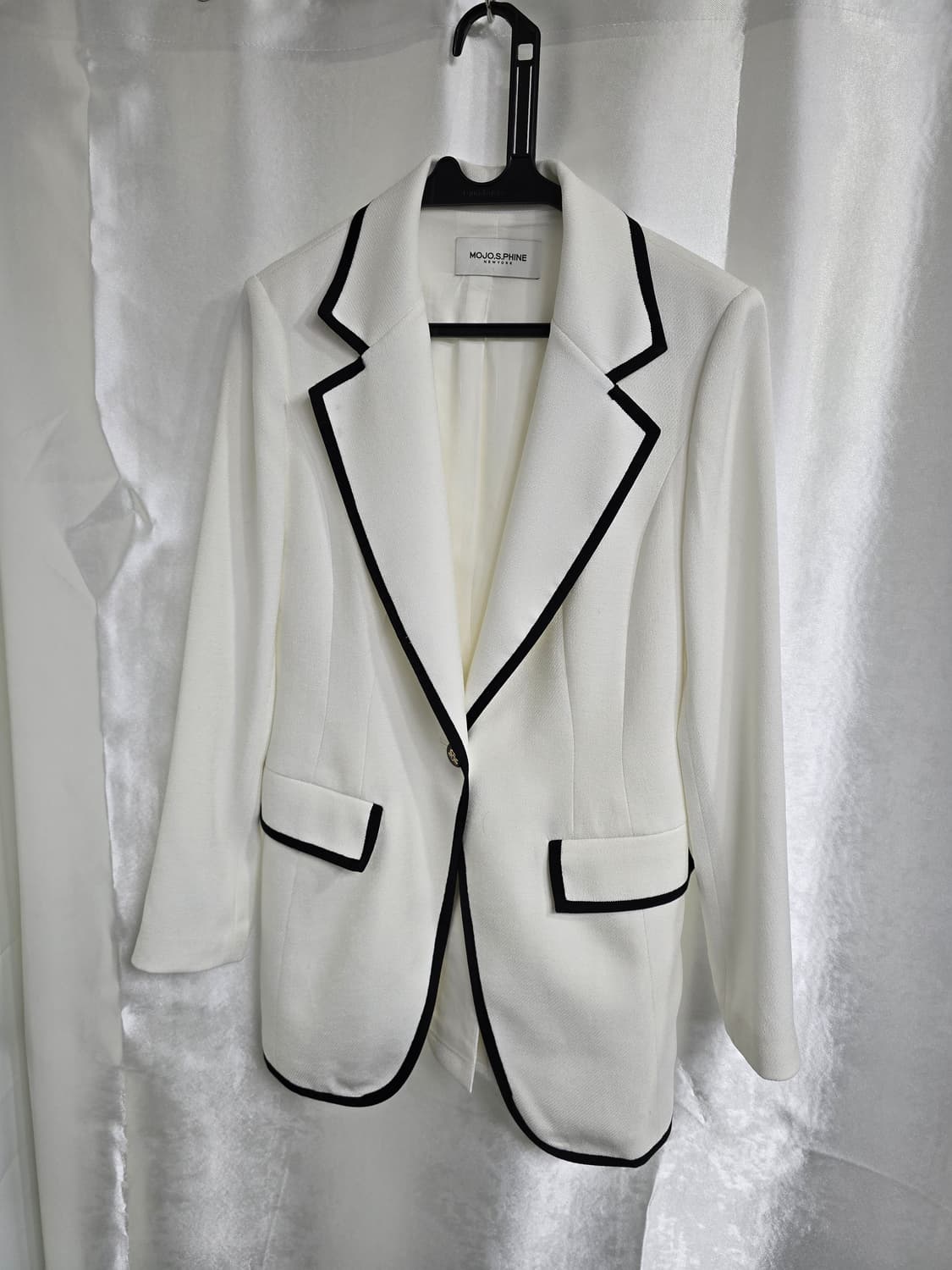 모조에스핀 화이트 배색 자켓 (1739) 상품이미지1