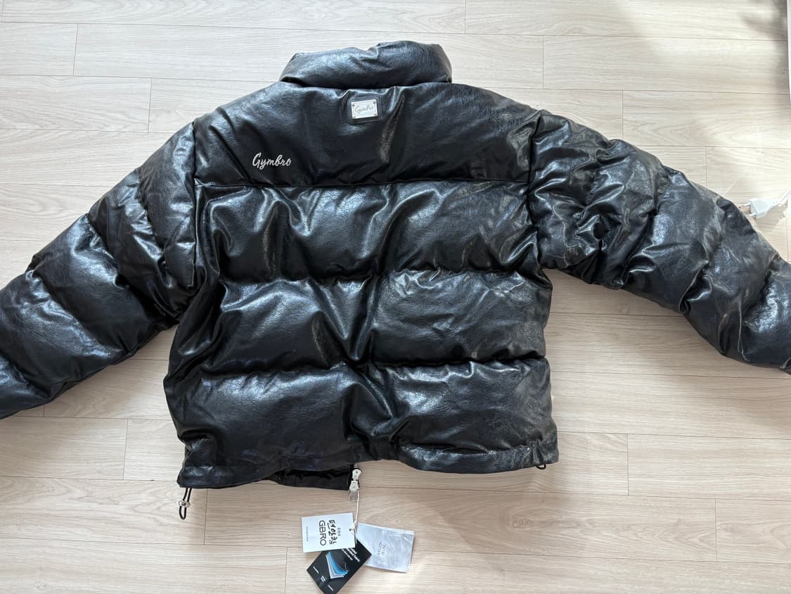 무신사 GBRO 짐브로 헤비레더 숏 패딩 블랙 L 상품이미지5