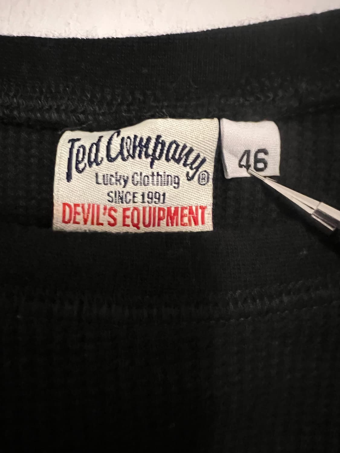 TEDCOMPAUY 데빌 프린트 와플 롱 슬리브 상품이미지3