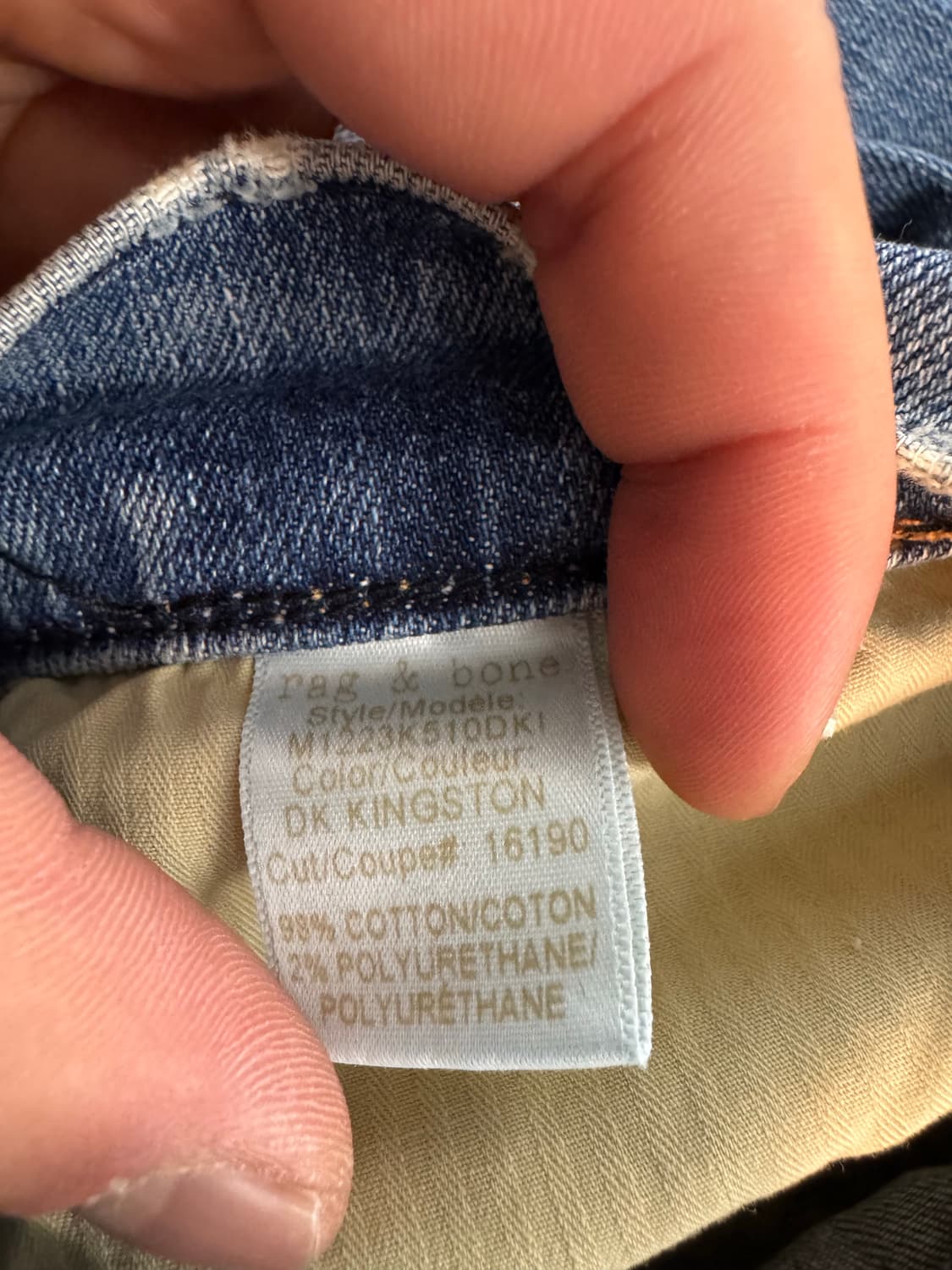 rag&bone 청바지 롤업진 데님팬츠 33 상품이미지5