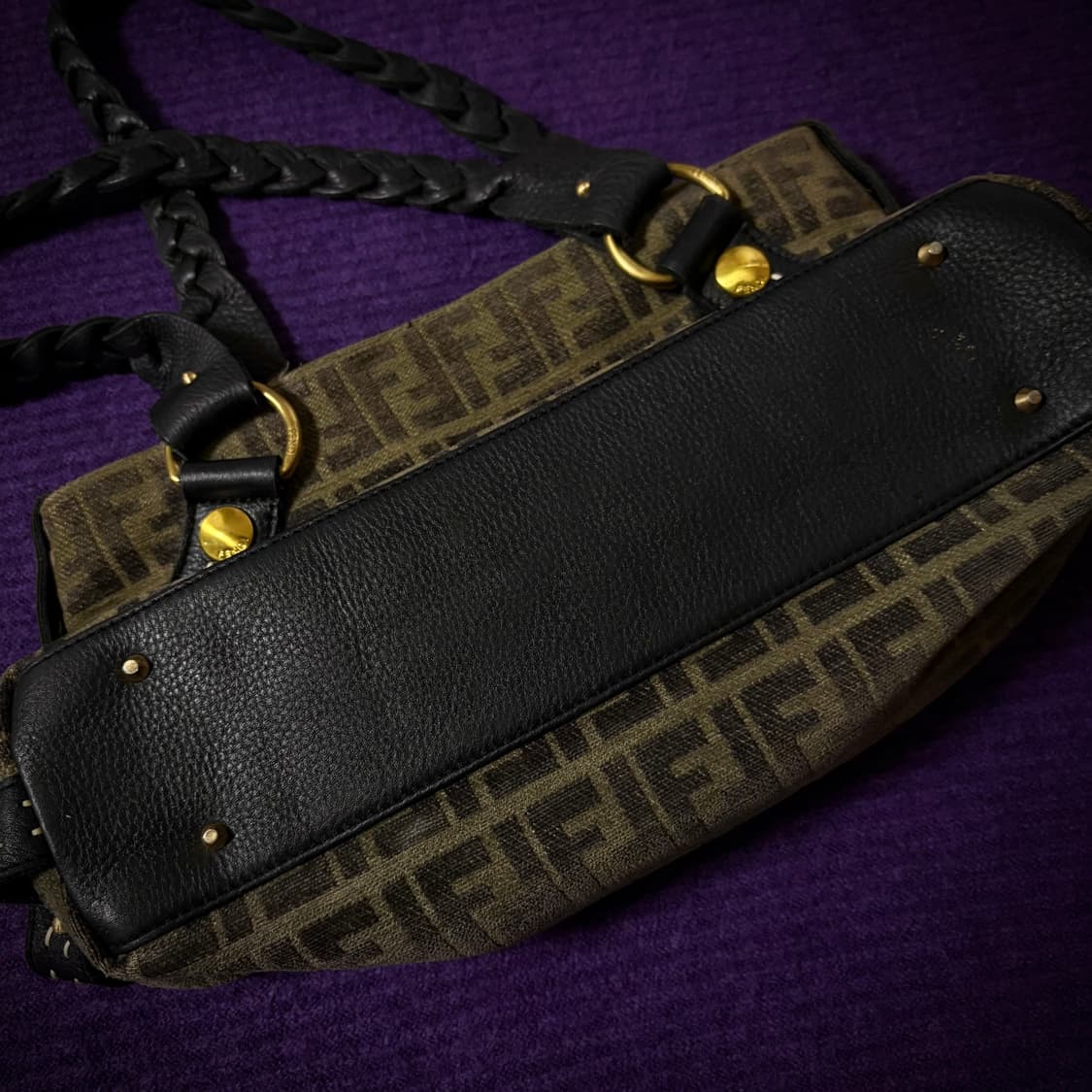 FENDI Vintage FF Canvas Shoulder Bag 상품이미지2