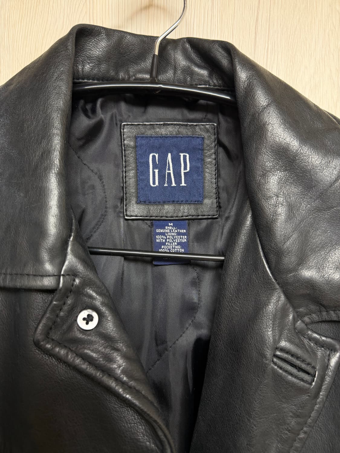 올드 갭 레더 카코트 상품이미지5