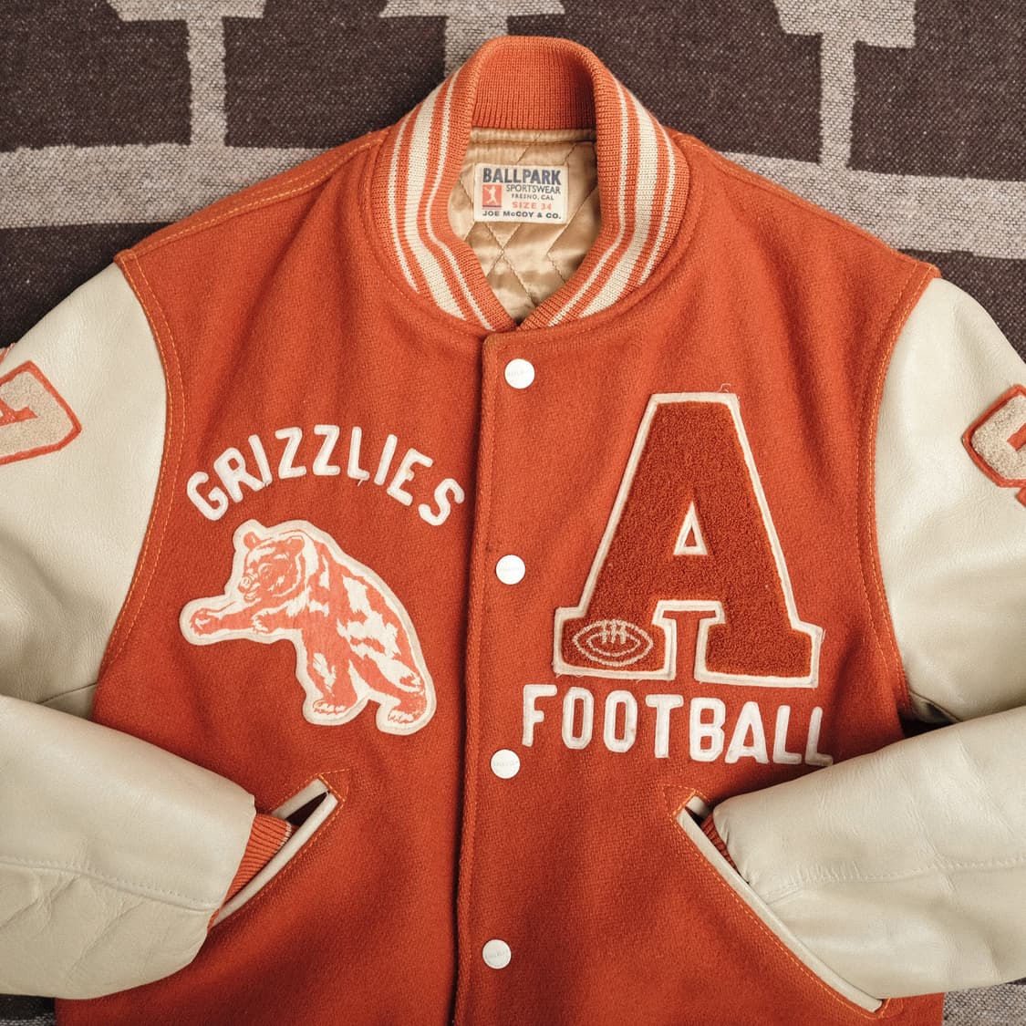 조맥코이 볼파크 바시티 자켓 34사이즈 (추천 44-55) 상품이미지2