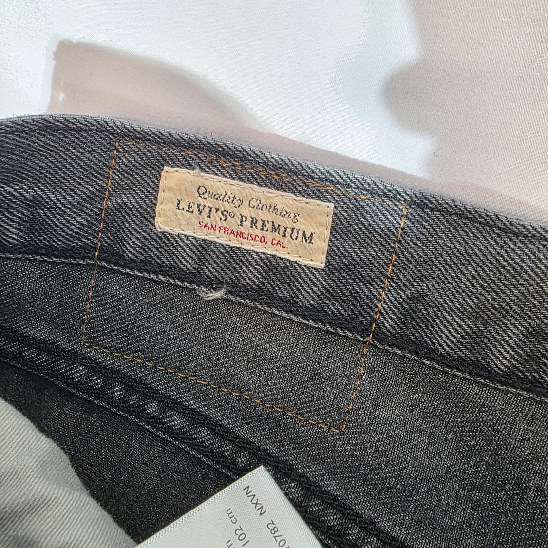 [W34L32]리바이스 프리미엄 568 그레이 데님 팬츠 상품이미지4