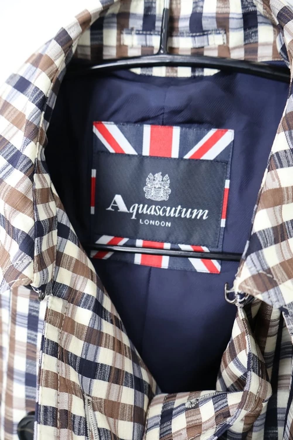 Aquascutum Check Double Trench Coat 상품이미지3