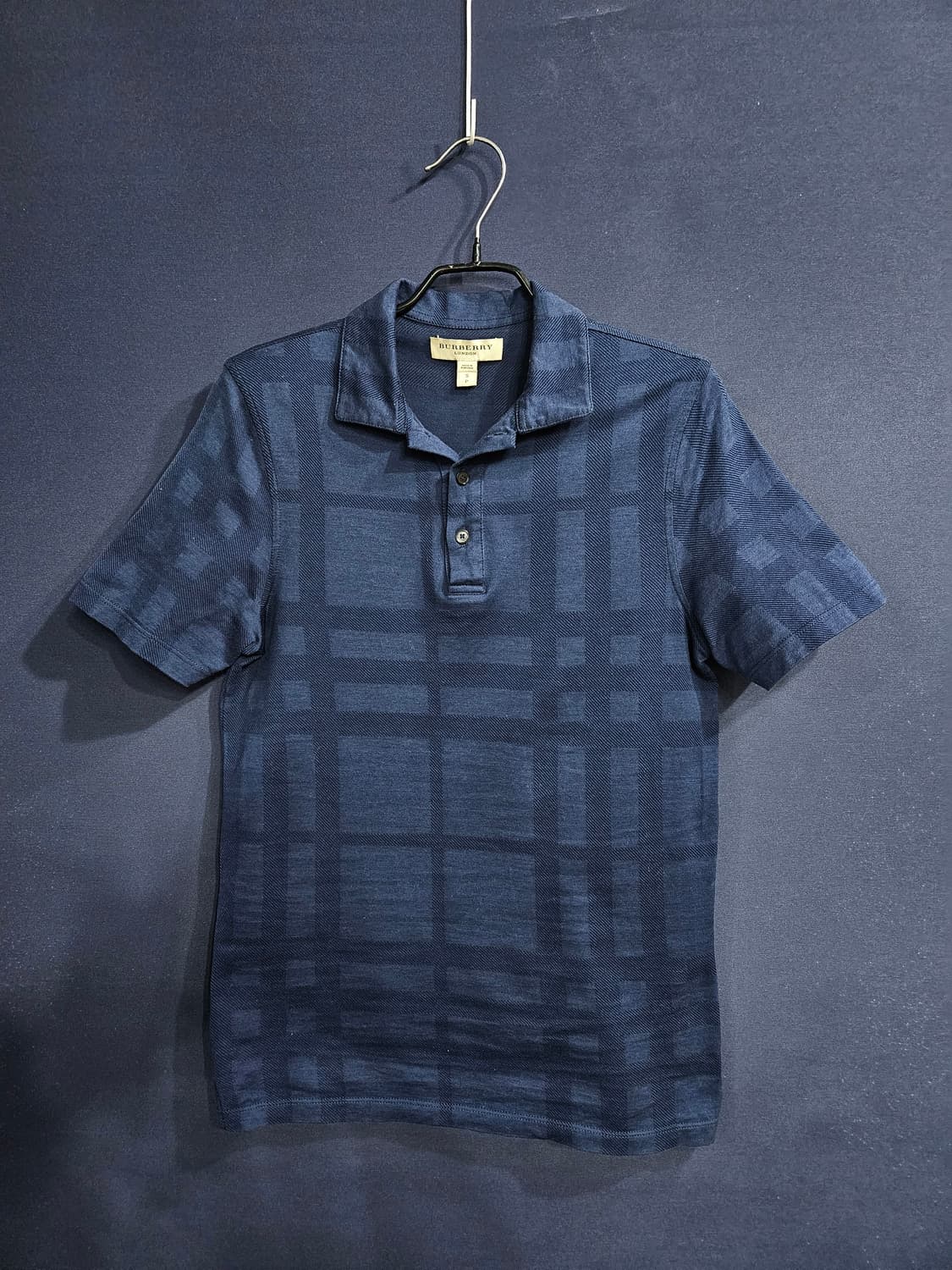 버버리 스트라이프 체크 남성 슬림핏 90 카라반팔티  상품이미지1