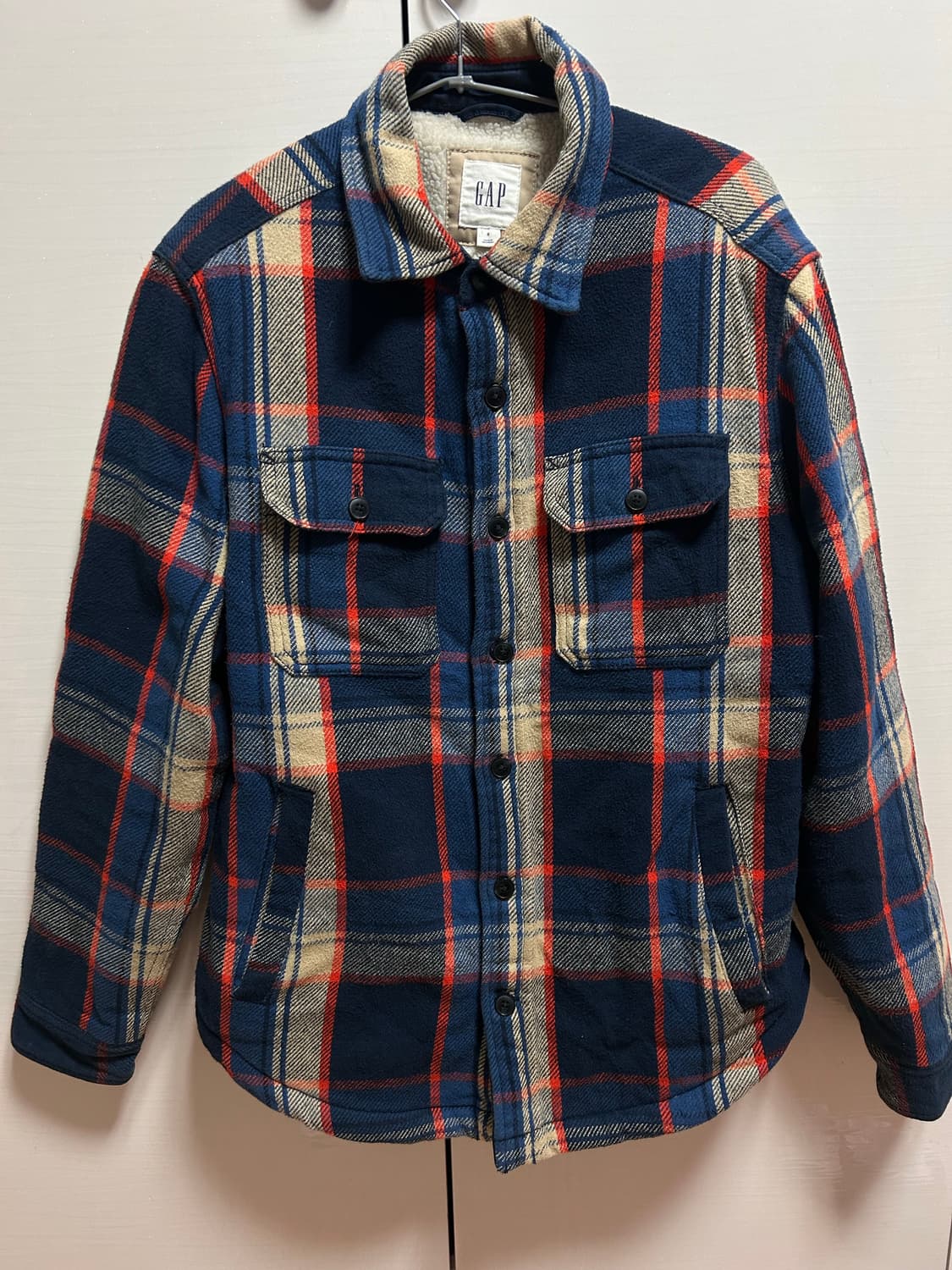 GAP 남성 체크 셔츠 자켓 S 상품이미지1