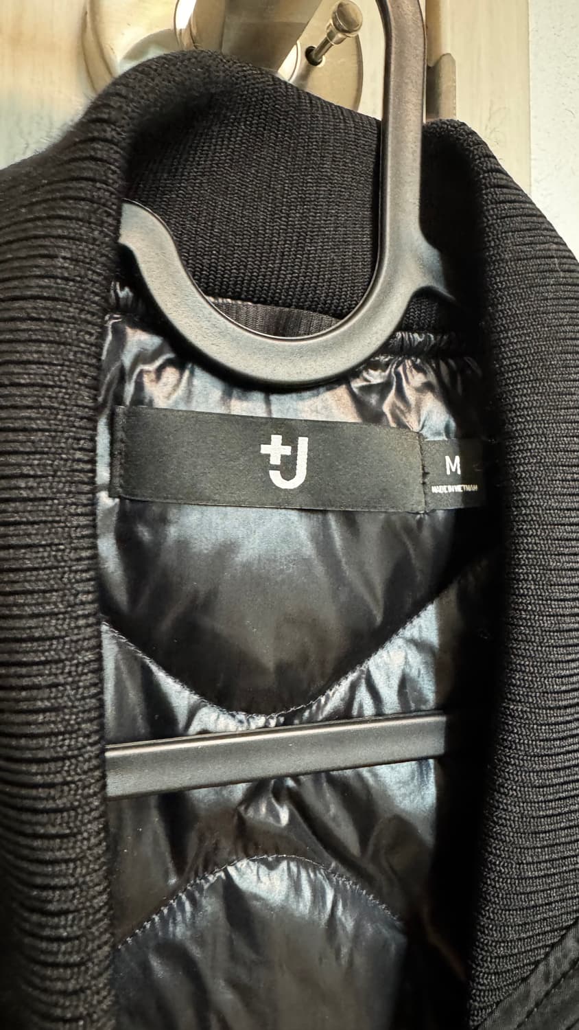 [M, 새상품] 유니클로 +J 질샌더 MA-1 블랙 판매 상품이미지2