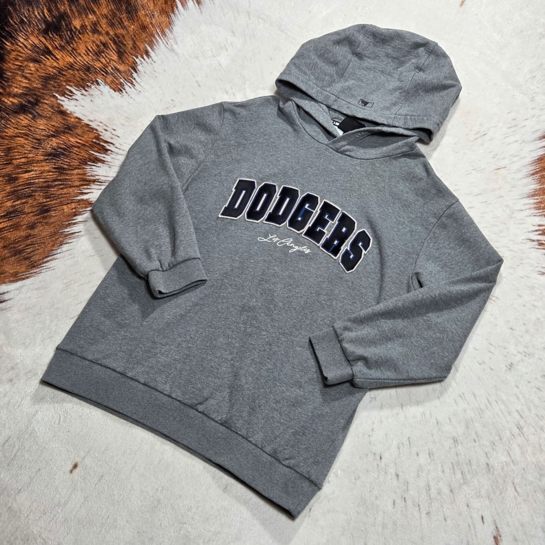 MLB 다저스 그레이 후드티 상품이미지1