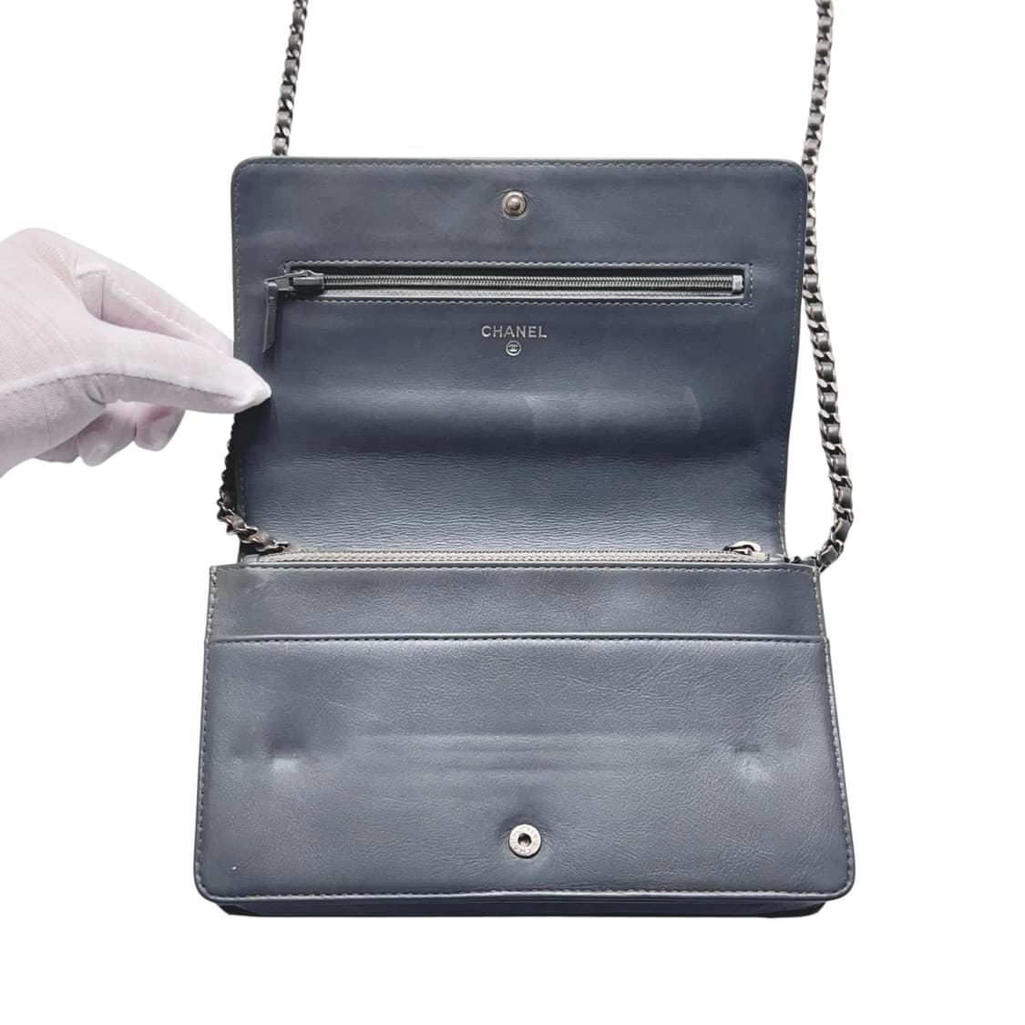 샤넬 블랙 까멜리아 CC 페이턴트 woc. 웍 카멜리아 상품이미지7