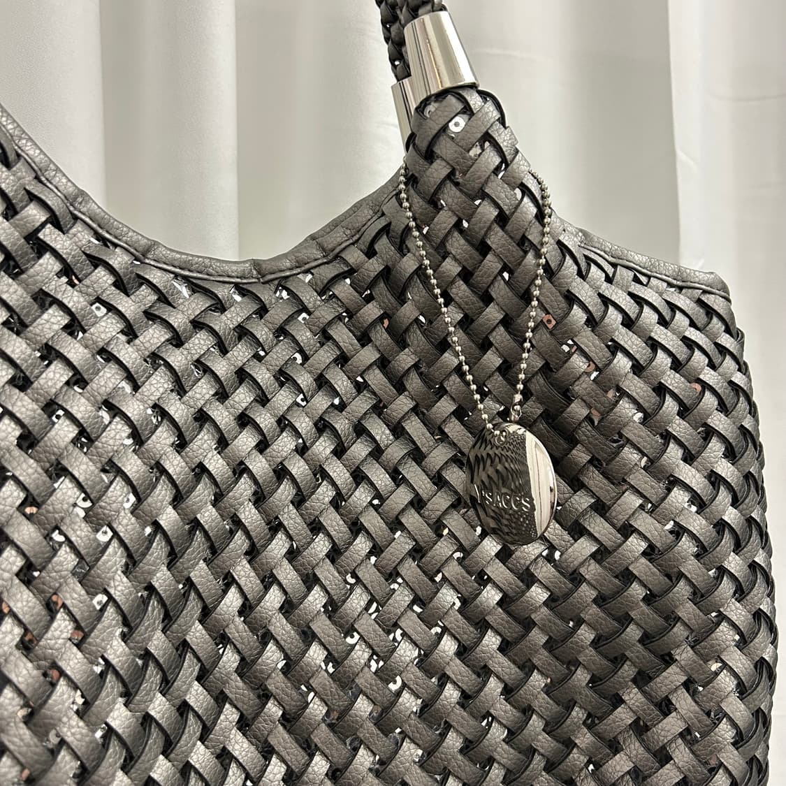 요지 야마모토 YSACCS 레더 매쉬 숄더백 상품이미지2