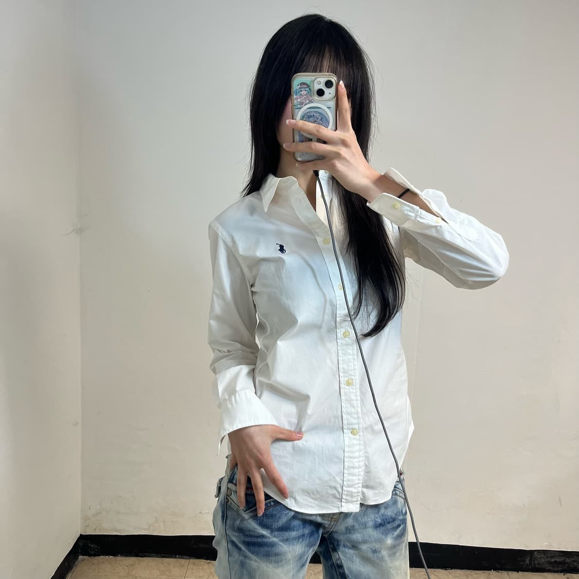 Polo white shirt 상품이미지2