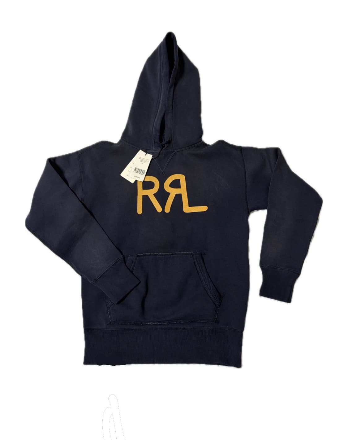 RRL 더블알엘 로고 플리스 후드 (새상품/네이비/S) 상품이미지1