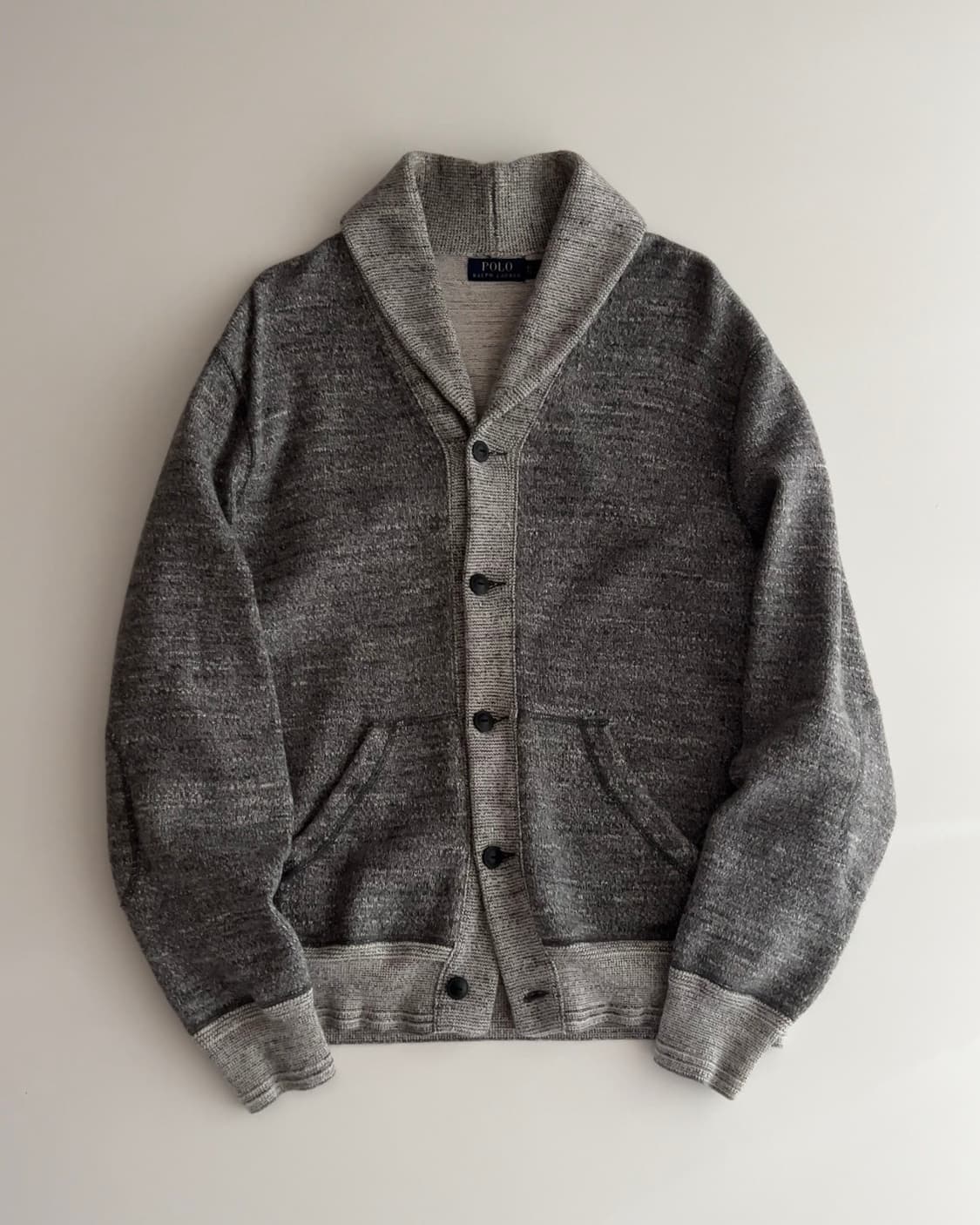폴로 랄프로렌 그레이 숄카라 가디건 XL 상품이미지1