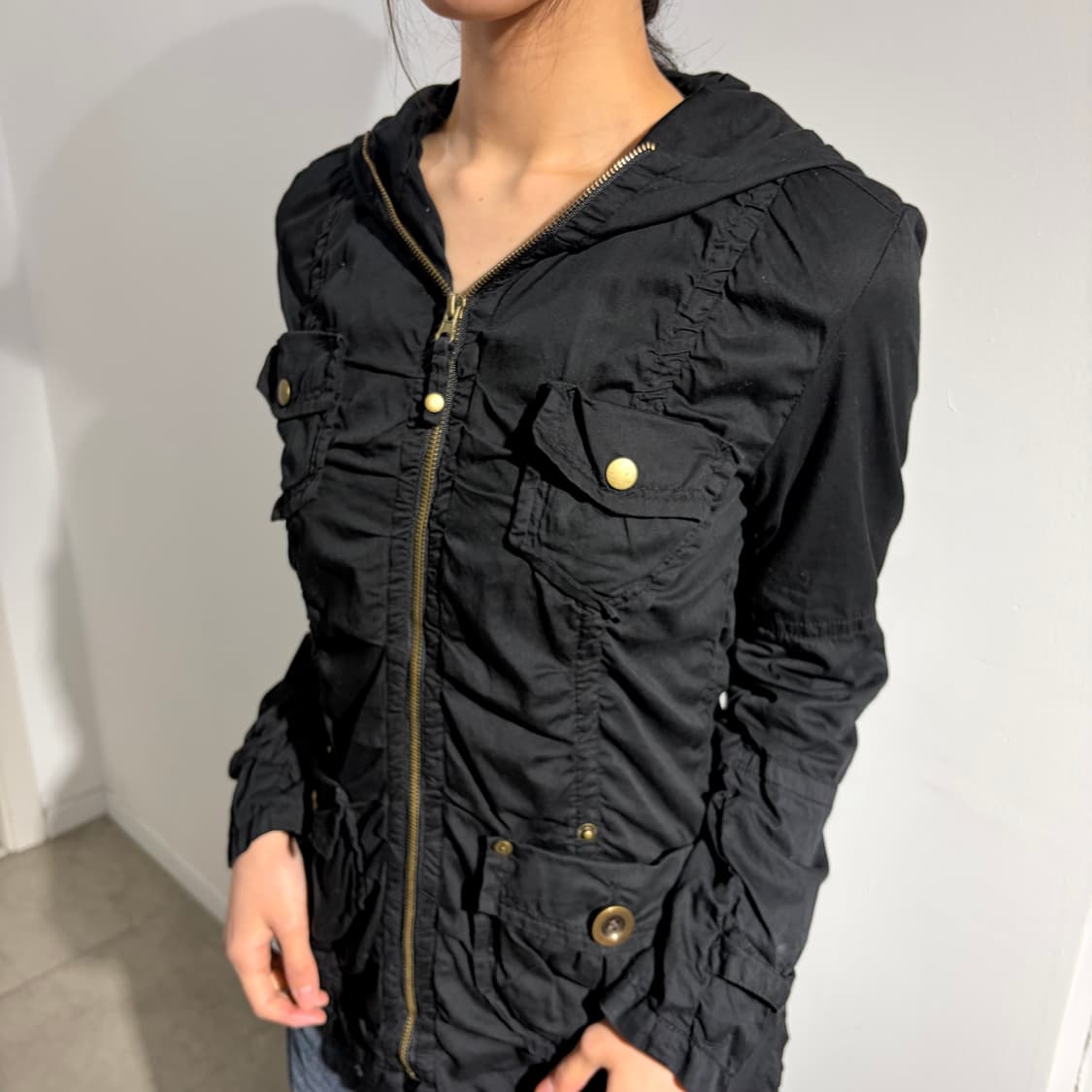 y2k 셔링 카고 자켓 상품이미지3
