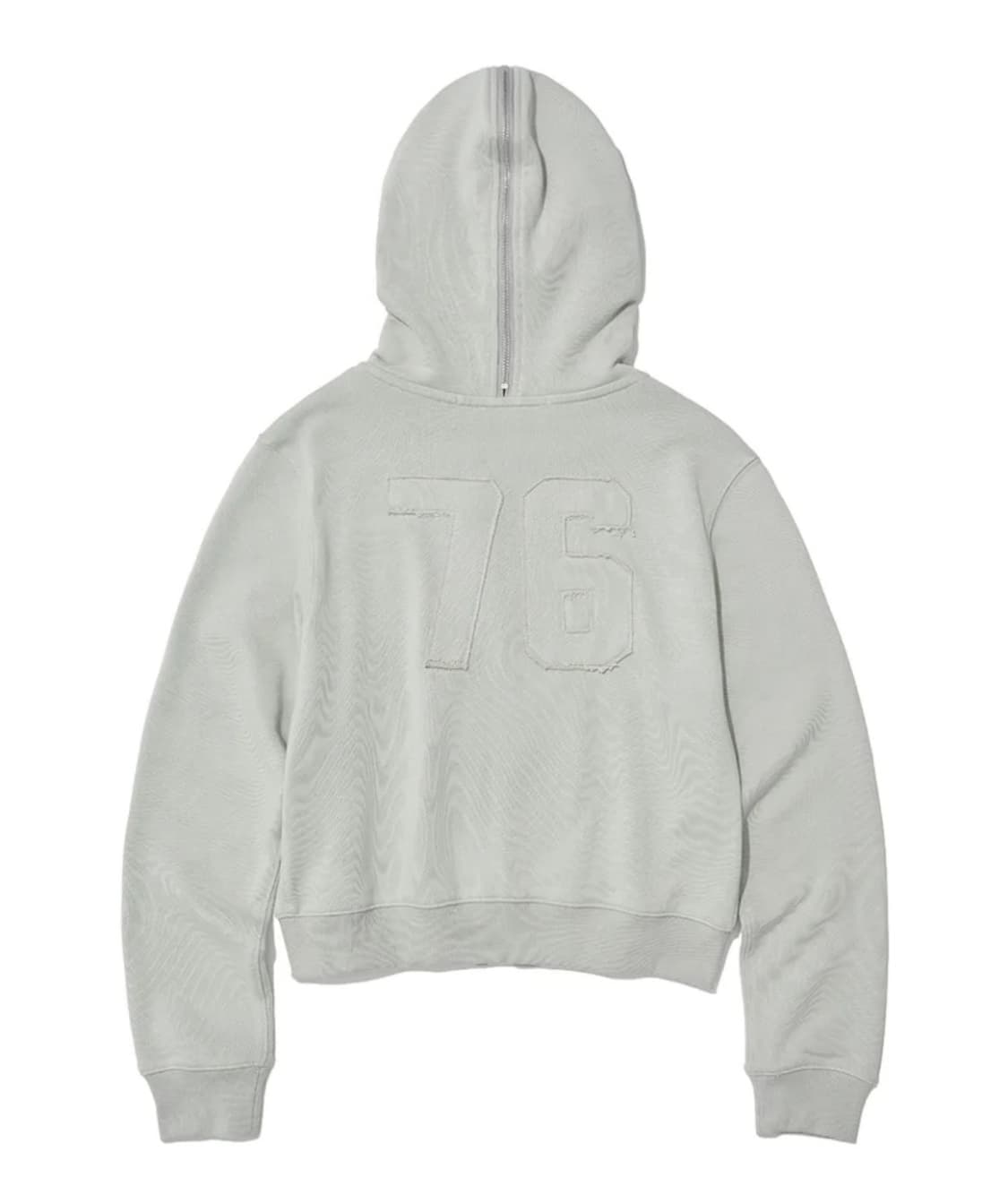 파르티멘토 우먼 76 아플리케 듀얼 후디 집업 민트 그레이 상품이미지2