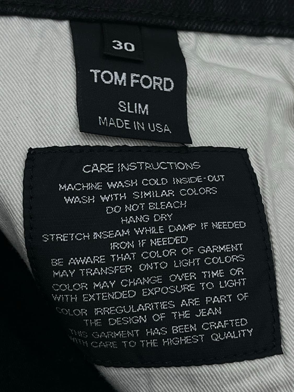 TOM FORD SELVEDGE WASHED BLACK JEAN 상품이미지7