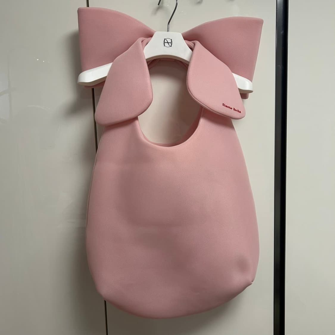 시몬로샤 h&m 핑크 리본백 토트백 보우백 상품이미지8