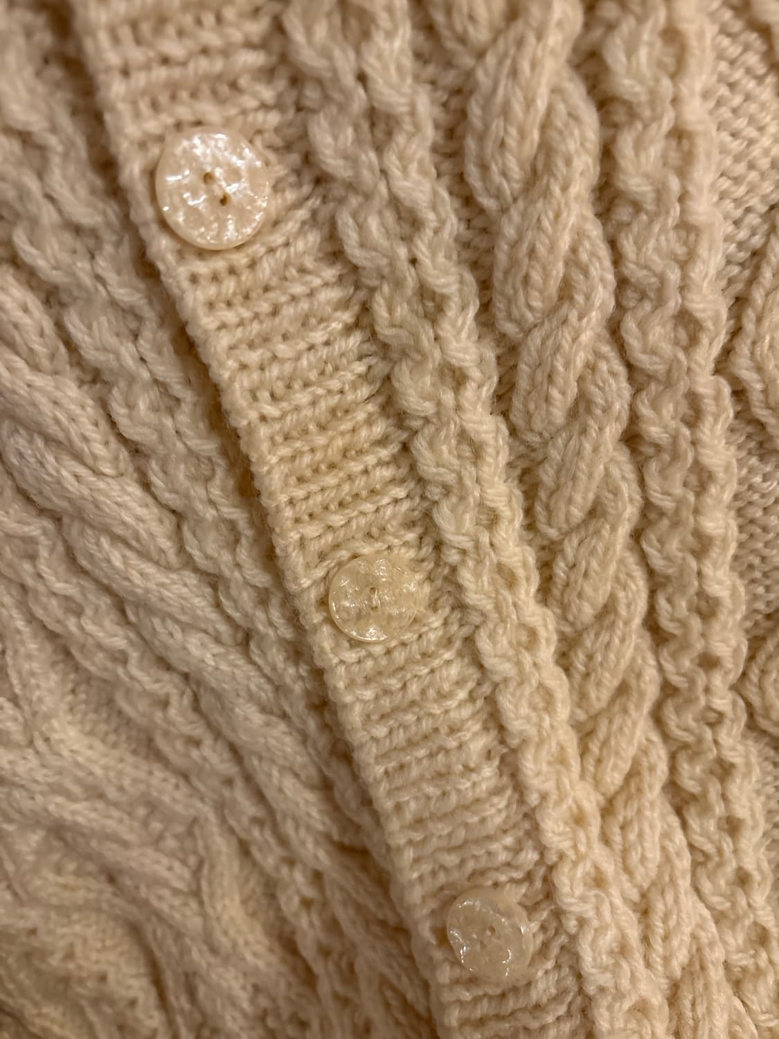 Hamanaka (하마나카) 핸드메이드 아란 케이블 니트 후드 가디건 J 상품이미지4