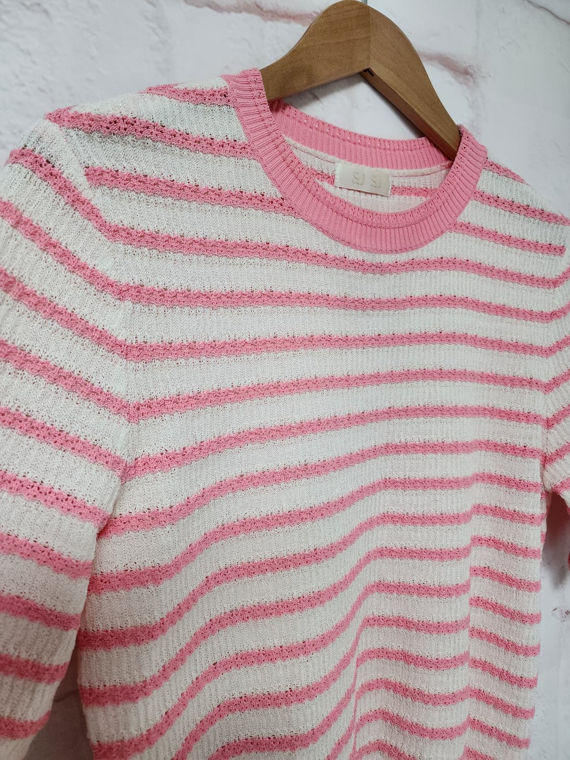 SJ SJ 핑크 스트라이프 반팔  상품이미지4