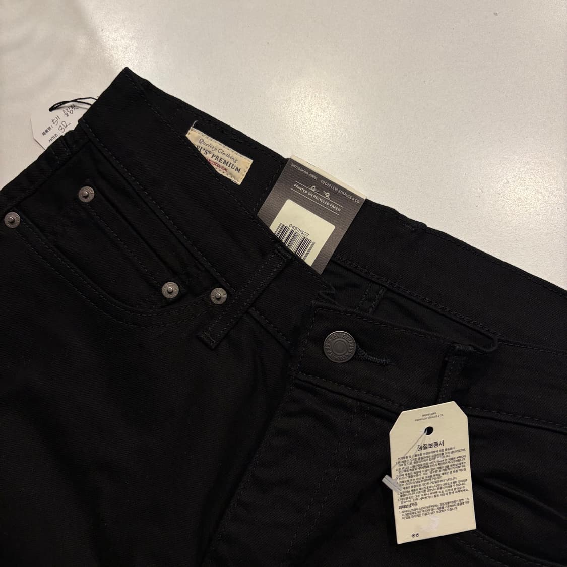 [32] 리바이스 511 슬림핏 블랙진 데님 팬츠 D424 상품이미지7