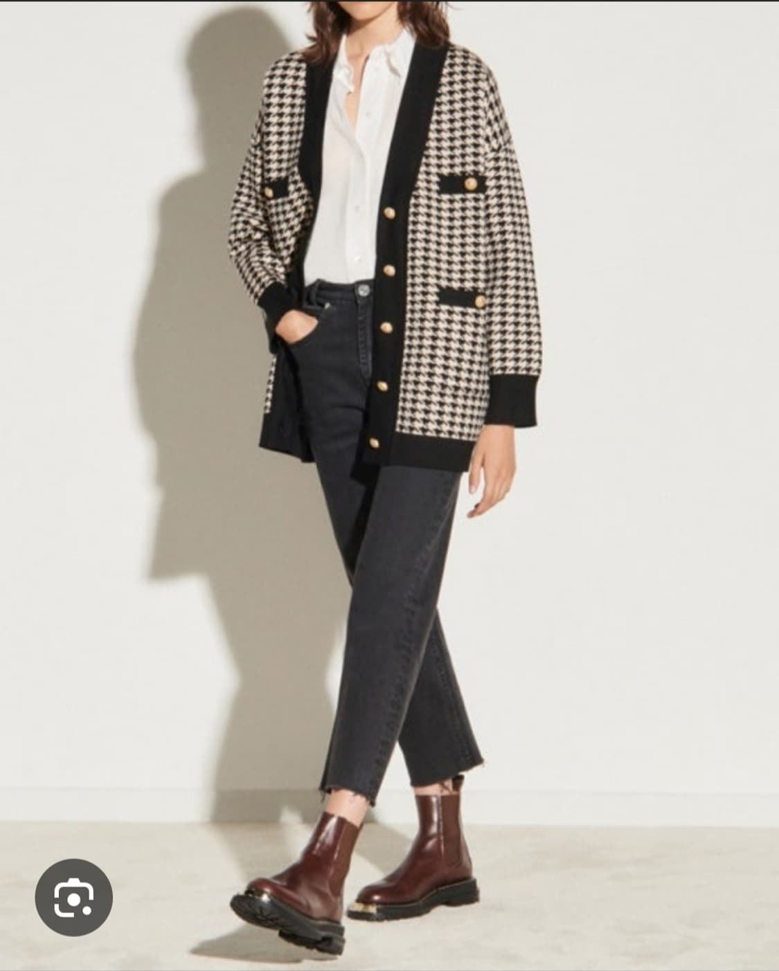 산드로 하운드투스 골드버튼 가디건 1사이즈 상품이미지5