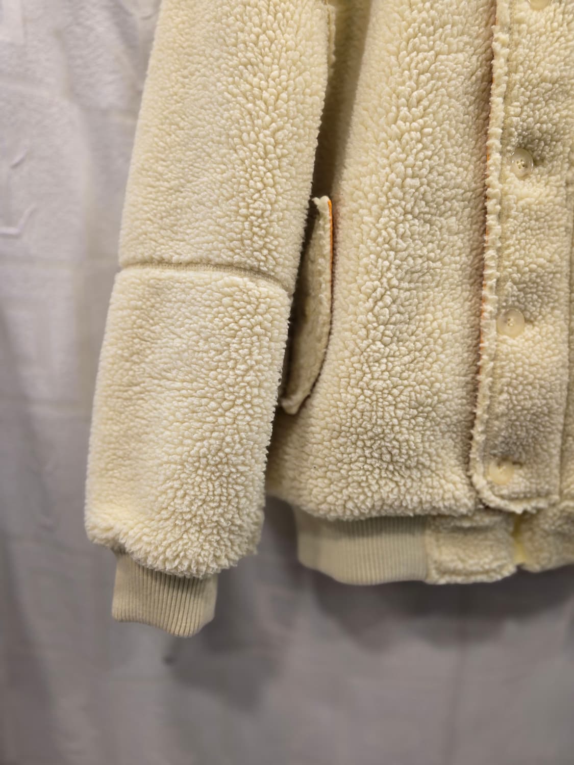 로맨틱크라운 남여공용 뽀글이 자켓 옐로우 S~M 상품이미지6