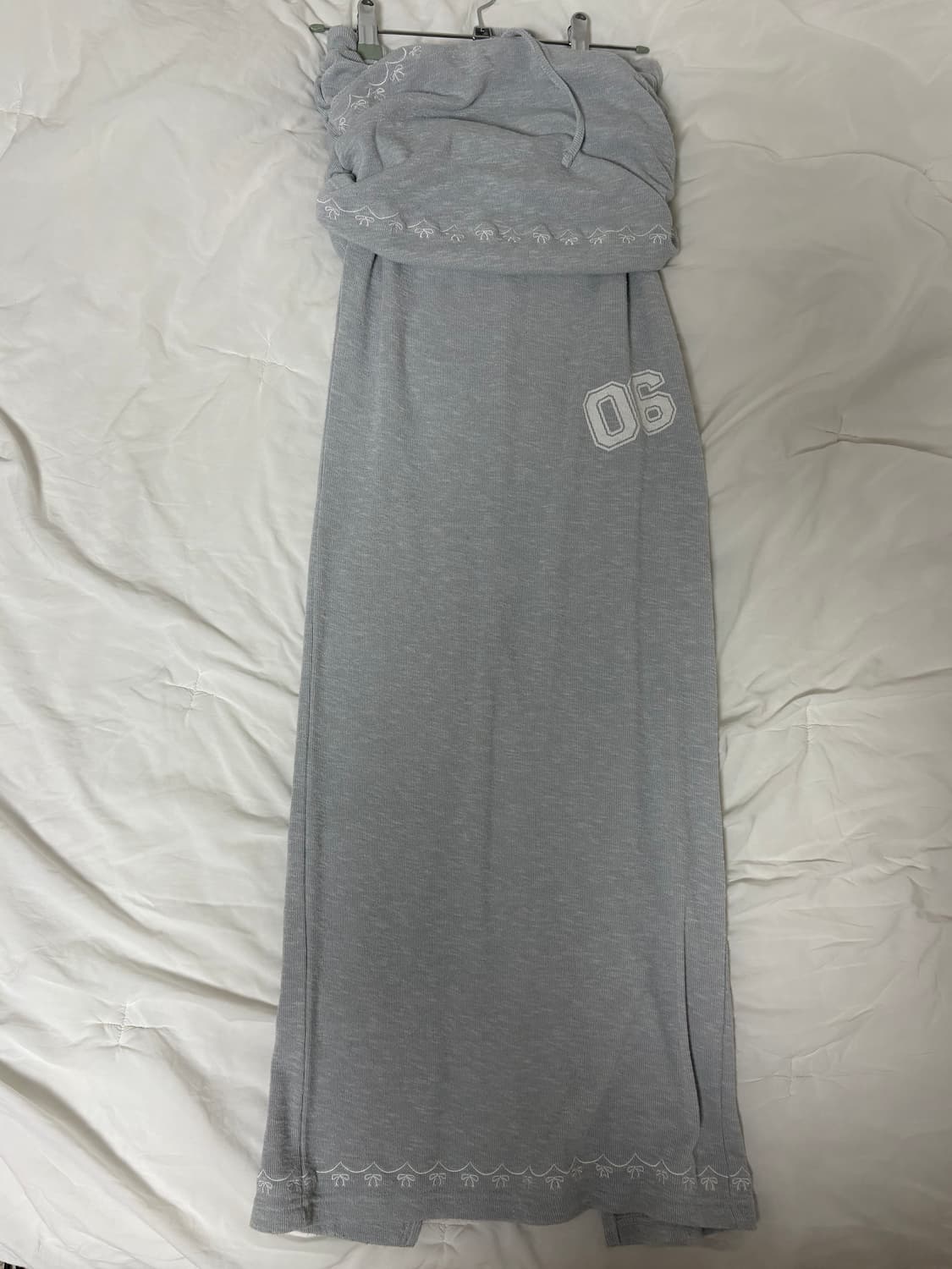 스컬프터 셔링 레이어드 맥시 스커트 상품이미지3