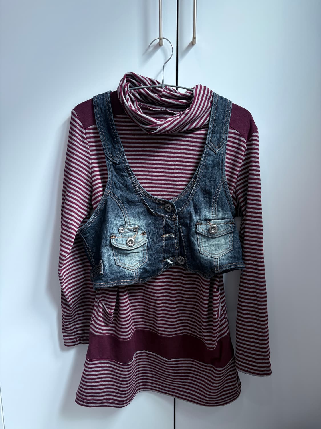 빈티지 청조끼 세트 상품이미지1