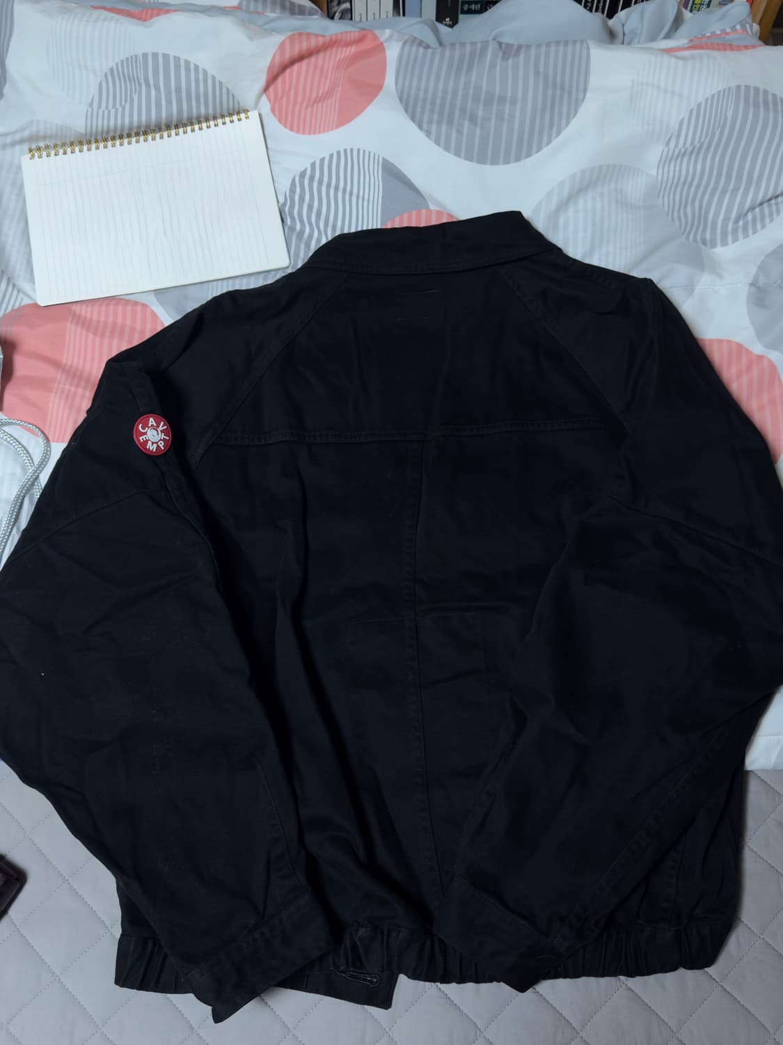 (L) 카브엠트 컷팅 버튼 업 자켓 블랙 상품이미지3