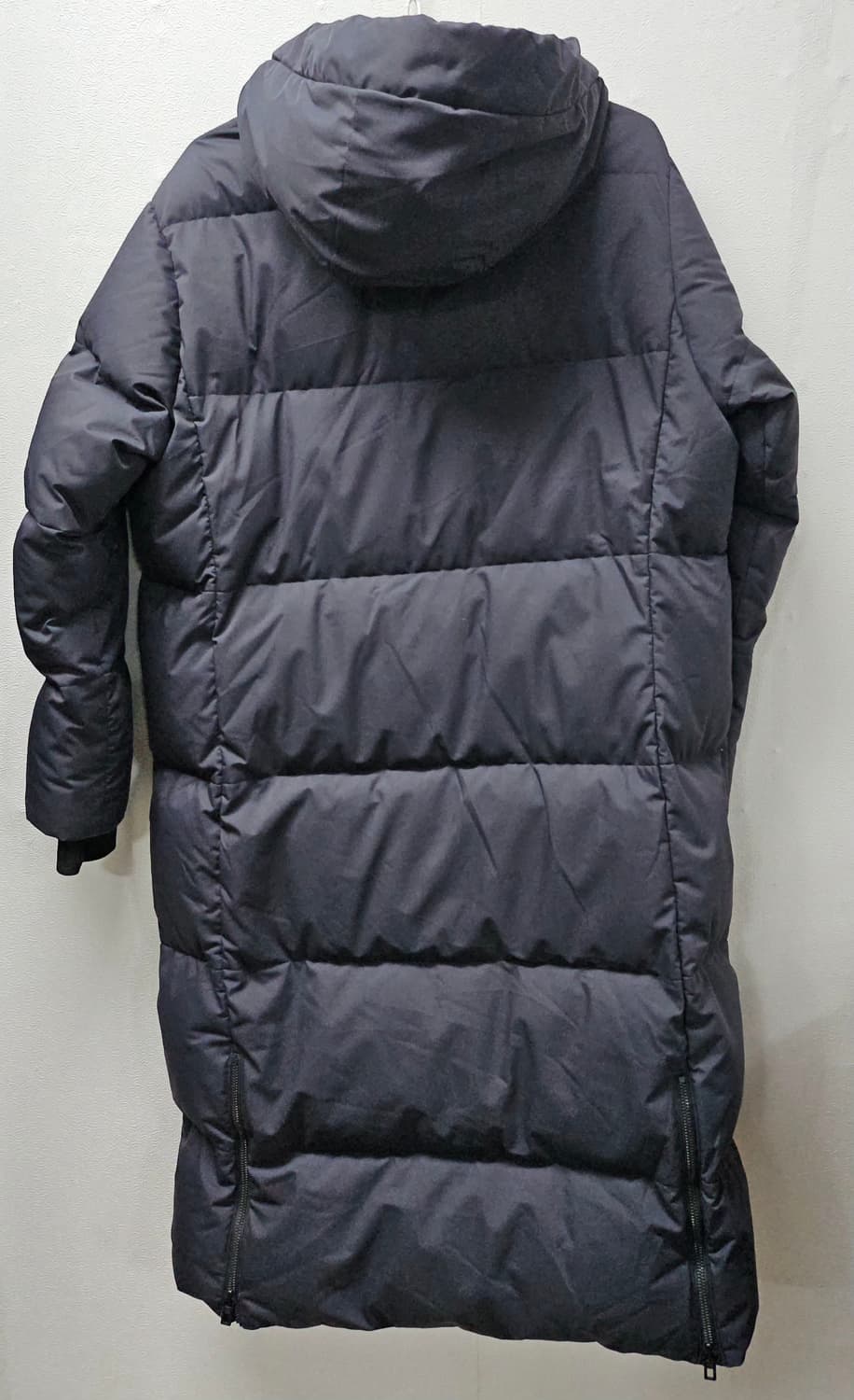 코오롱 구스 후드 롱 패딩 그레이 90 상품이미지5