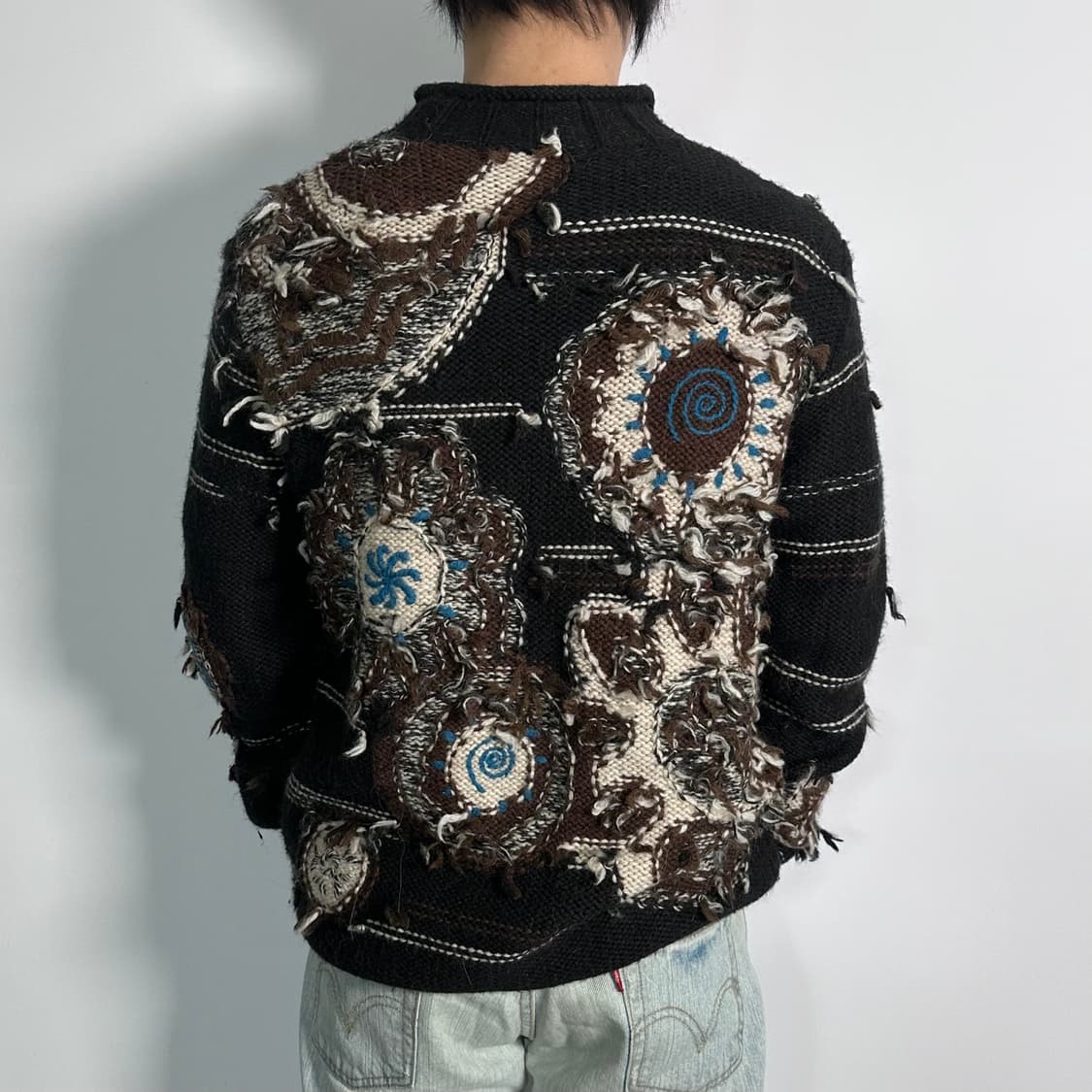 겐조 하이눈 자수 핸드메이드 울 니트 (on.533)  상품이미지3