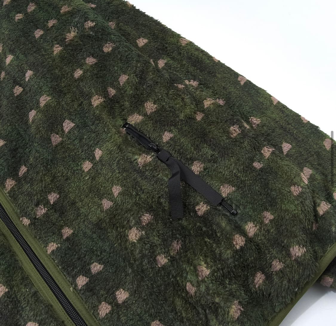 2) 캐피탈 아이리스 플리스 집 집업 자켓 블루종 카키  상품이미지4