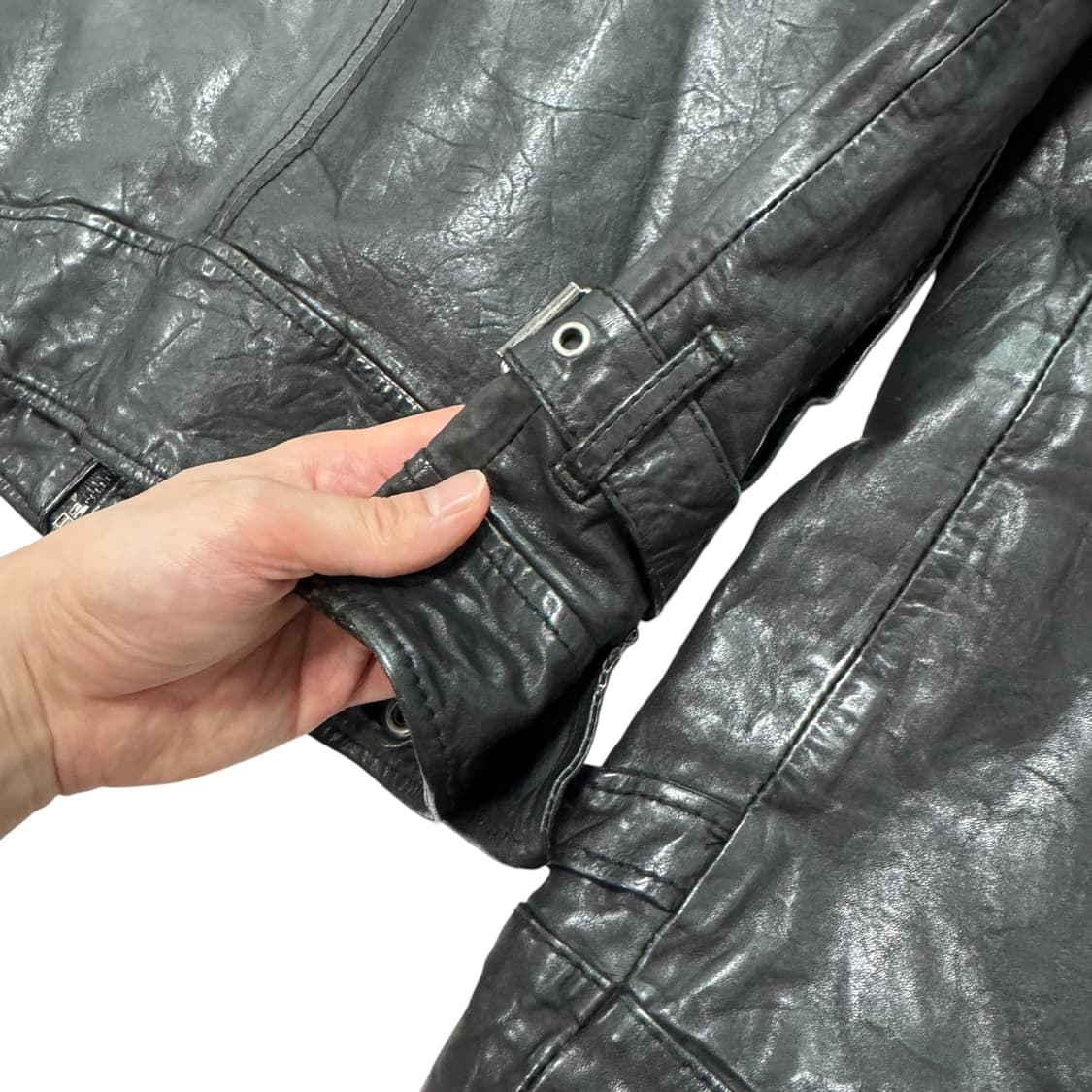 버커루 lamb skin pocket leather jacket 상품이미지6