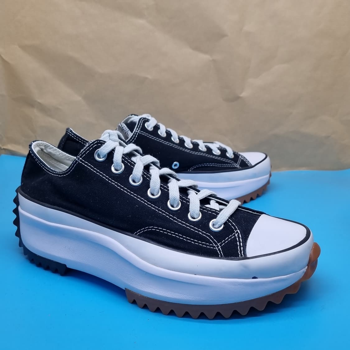 컨버스 런스타 하이크 블랙 로우 스니커즈 270 상품이미지1